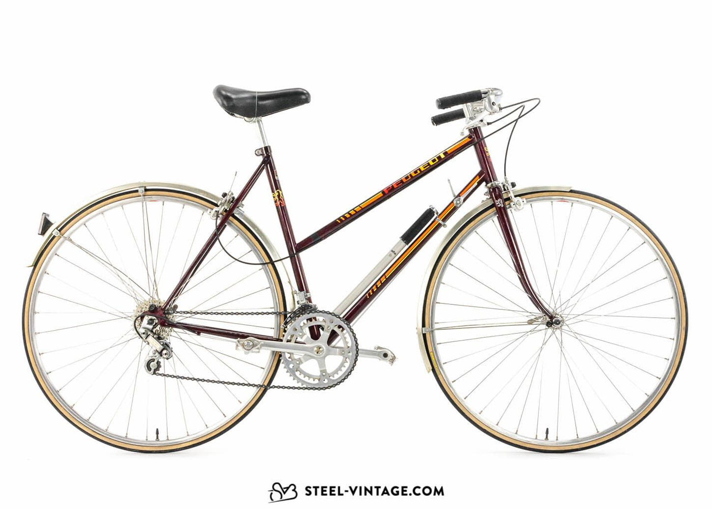 Peugeot Anglais Dark Brown Vintage Ladies Bike - Steel Vintage Bikes