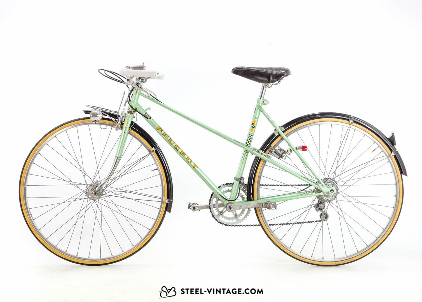 Peugeot Mixte Bicycle Pistachio Green 1970s - Steel Vintage Bikes