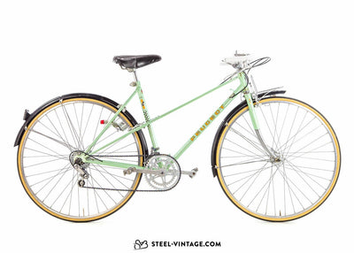 Peugeot Mixte Bicycle Pistachio Green 1970s - Steel Vintage Bikes