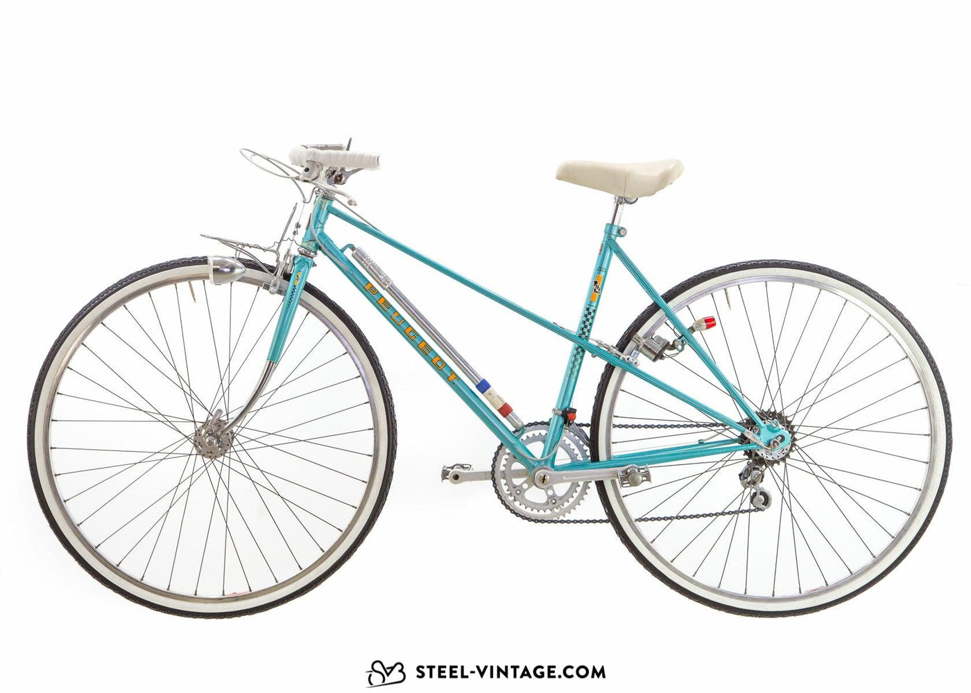 Peugeot Mixte Light Blue Ladies Bike 1970s - Steel Vintage Bikes