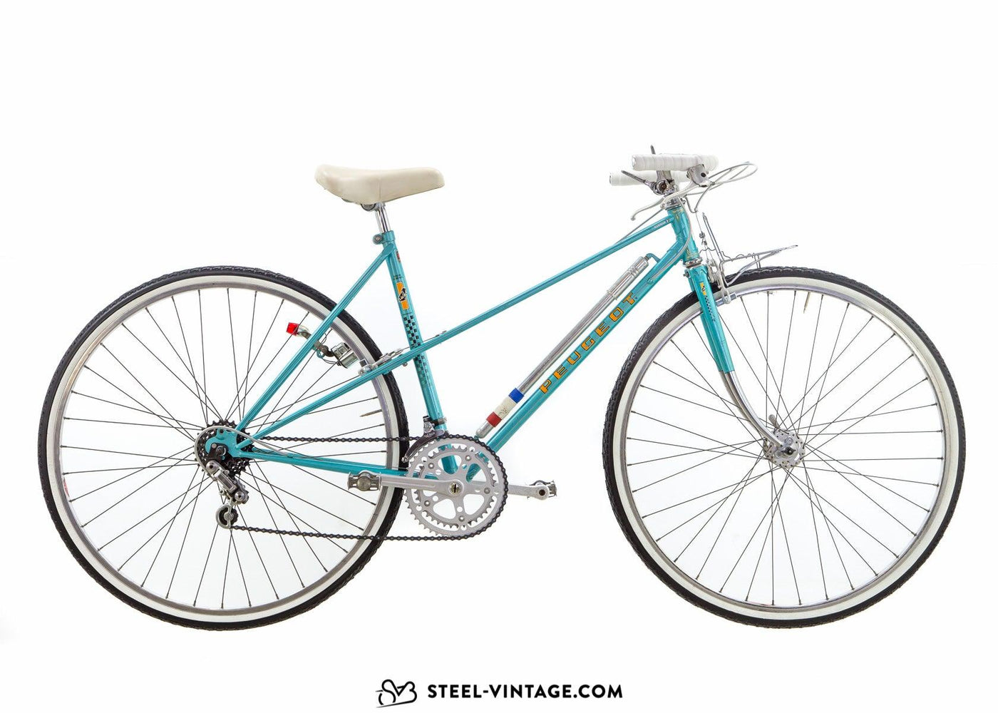 Peugeot Mixte Light Blue Ladies Bike 1970s - Steel Vintage Bikes