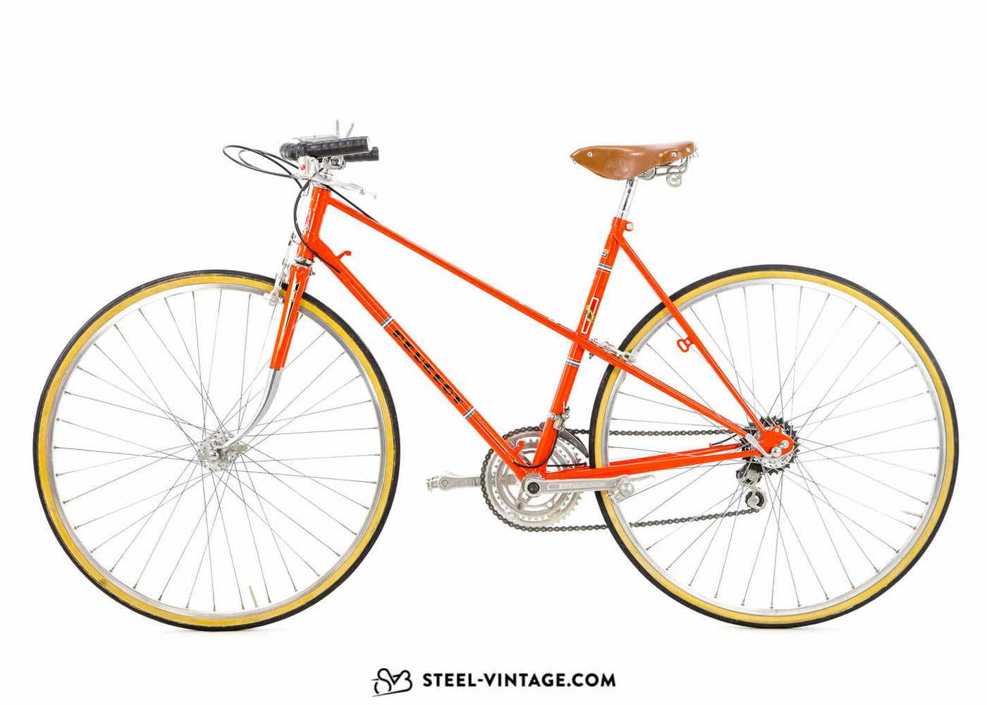 Peugeot Mixte Orange Classic Ladies Bike 1970s - Steel Vintage Bikes