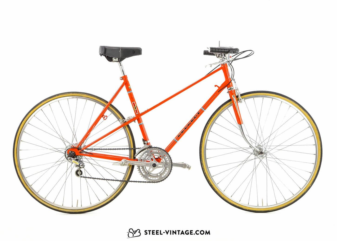 Peugeot Mixte Orange Classic Ladies Bike 1970s - Steel Vintage Bikes