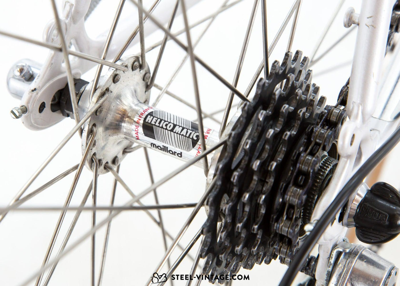 Vélo de course Peugeot Blanc White - Steel Vintage Bikes